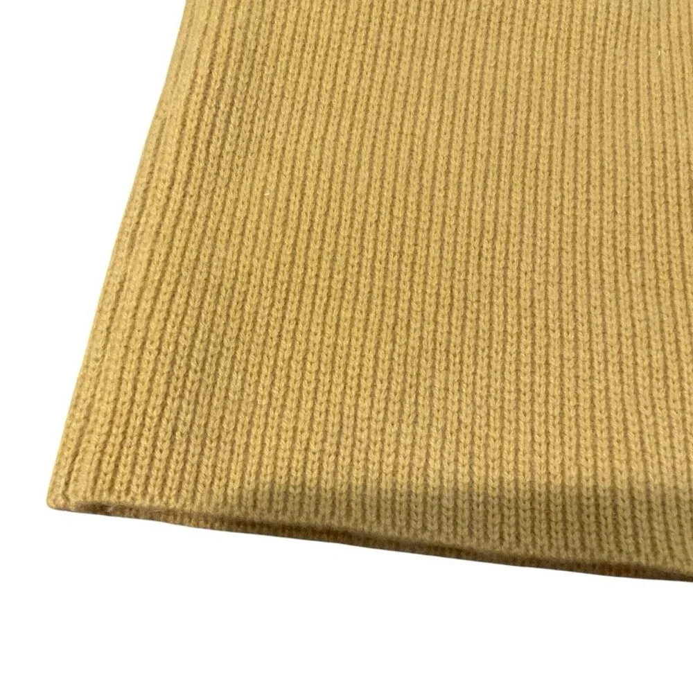Frame Wide-Leg Ribbed Cashmere Drawstring Shorts Yellow mustard summer knitted